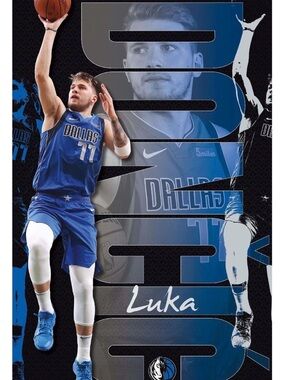 Dallas Mavericks Luka Doncic Basketball Poster